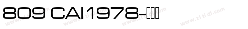 809 CAI1978字体转换